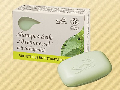 Shampoo-Seife „Brennessel“ mit Schafmilch