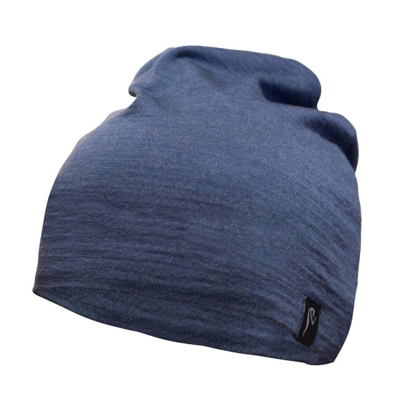 Mütze / Underwool hat - Farbe Steelblue